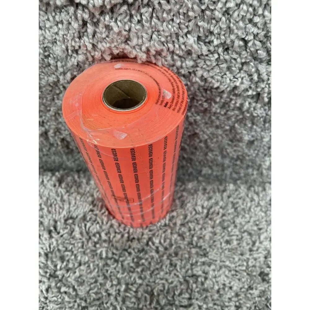 Flourescent Orange With Black Reduced Labels 10 Pack New